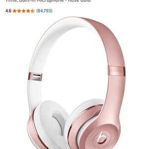 Beats by Dre Over-Ear Headphones - Rose Gold and White